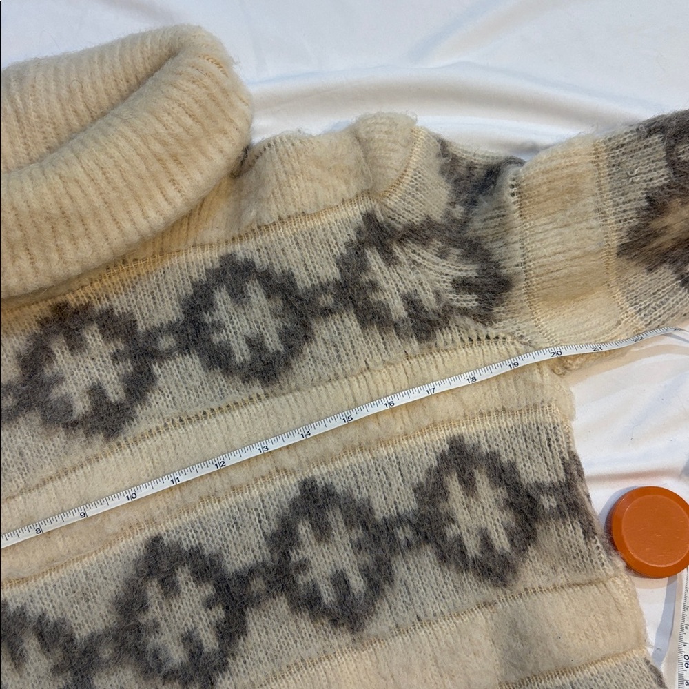 Vintage Ice Wool Icelandic Thick 100% Sheep’s Wool Thick Warm Sweater, Large - Picture 5 of 9